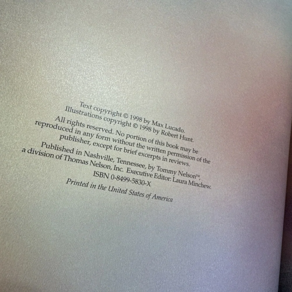 Jacobs Gift Max Lucado Illustrated by Robert Hunt Christian‎ Christmas Book